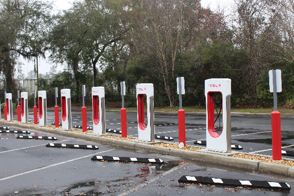 Tesla Supercharger Station